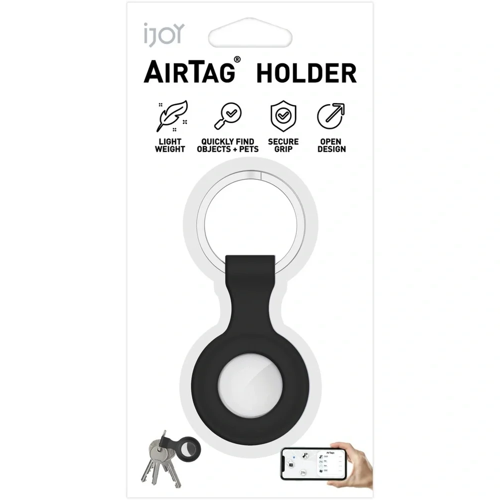 IJOY Airtag Holder - Black Keychain Style